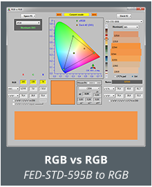 RGB vs RGB FED-STD-595B to RGB