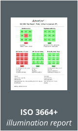 ISO 3664+ illumination report