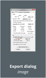 Export dialog image