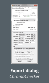 Export dialog ChromaChecker