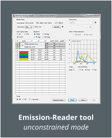 Emission-Reader tool unconstrained mode