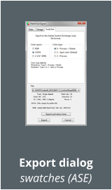 Export dialog swatches (ASE)